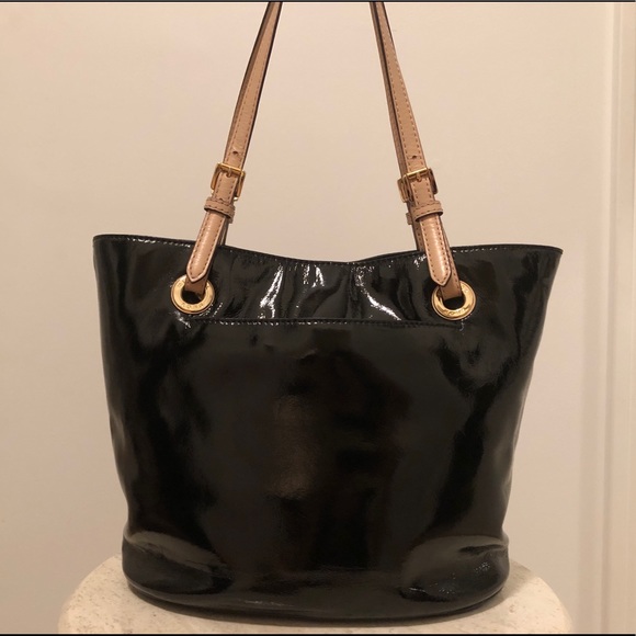 Michael Kors Patent Leather Tote Bag - Picture 2 of 6